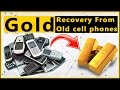 📱Gold Recovery from Cell Phone.♻Cell Phone Recycling. How to recover gold from cell phone