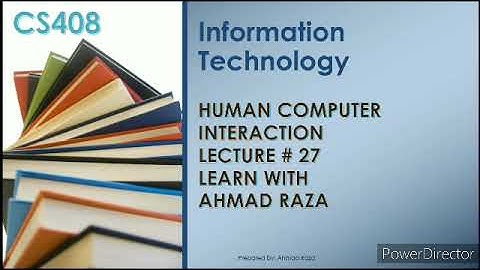 cs408 lec 27| Human Computer Interaction| Flow and transparency by ahmad Raza in Urdu