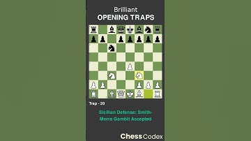 Trap 20 | Sicilian Defense: Smith-Morra Gambit Accepted #OpeningTraps #ChessTraps #ChessOpenings