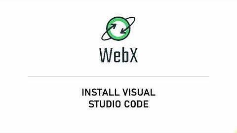 WebX - Visual Studio Code Setup