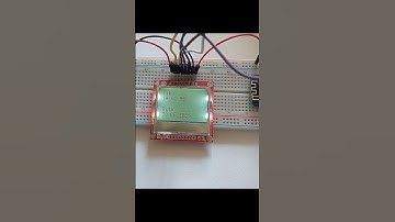 ESP8266 WeMos with Nokia 5510 LCD shows time & weather update