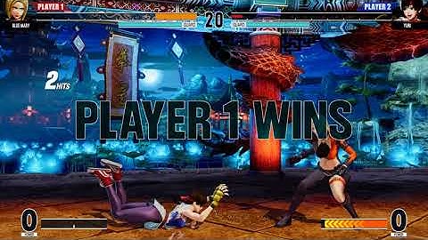 KOF XV | Blue Mary (Envy costume mod) 💥 Yuri (Torn cloth mod) | CPU vs CPU AI vs AI