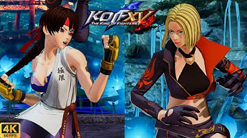 KOF XV | Blue Mary (Envy costume mod) 💥 Yuri (Torn cloth mod) | CPU vs CPU AI vs AI