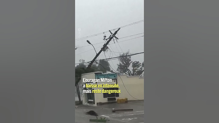 Etats-Unis : l'ouragan Milton traverse la Floride et fait des dégâts #rtbf #reels