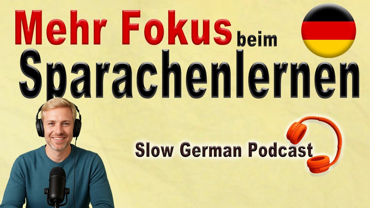 Besser konzentriert Sprachen lernen  Praktische | Tipps für mehr Fokus | Slow German Podcast | A2-B1