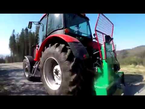 Трелювальна лебідка для лісу до мінітрактора Bystron 4 T, видео 1