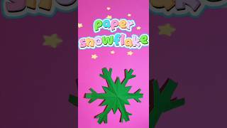 DIY Snowflake dari Kertas yang Mudah dan Indah ❄️ #Shorts#diy
