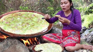 Cooking 12 Egg with Bitter sprouts Taste delicious - Grilled 12 Egg in clay & Eat delicious # 147