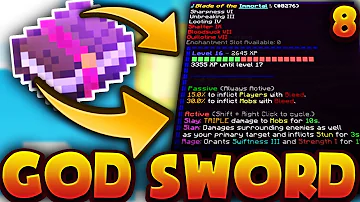 HOW TO BUILD A GOD SWORD! | Minecraft SKYBOUNDS #8 (Minecraft Skyblock Survival)