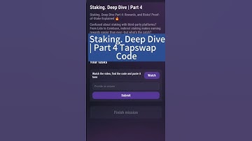 Staking. Deep Dive | Part 4 | Tapswap Code | #tapswapcode