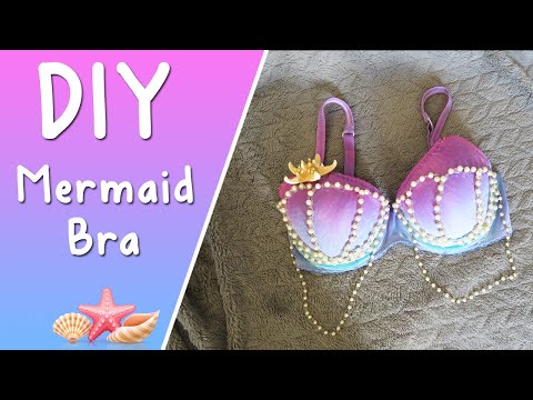 Mermaid Bra DIY #diy #mermaidbra #mermaid #littlemermaidcosplay #littl