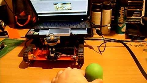 Robot PROTOS II. computer vision system (first test)