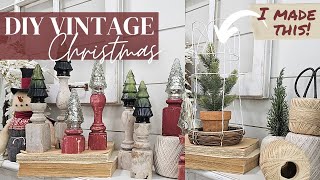 Christmas Thrift Flips DIY and Inspiration  •  Make your own cloche  •  wood spindle crafts