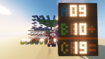 Minecraft 4-Bit Calculator