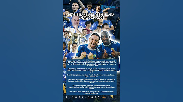 Persib Bandung Resmi Juara Liga 1 2024/2025