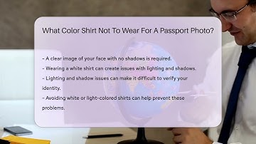 What Color Shirt Not To Wear For A Passport Photo? - CountyOffice.org