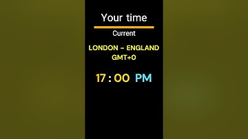 GMT+0｜17:00 PM｜LONDON