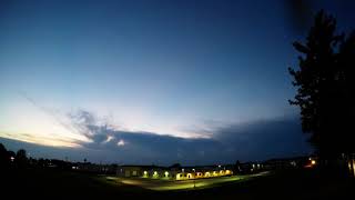 Storm Clouds at twilight with Lightning