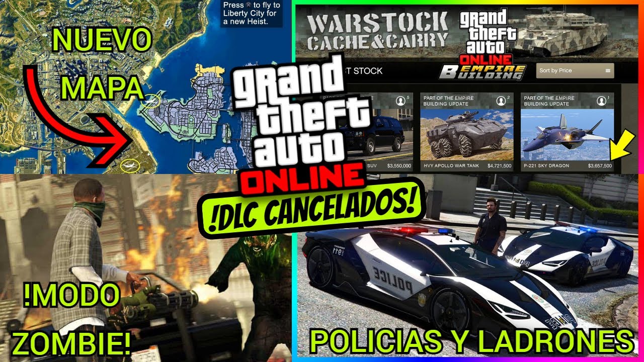 GTA ONLINE 2021 4 DLC CANCELADOS YouTube