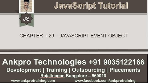 JavaScript for beginners - Chapter 29 - Event object and it’s properties