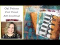 Creating gel prints to use in your art journal