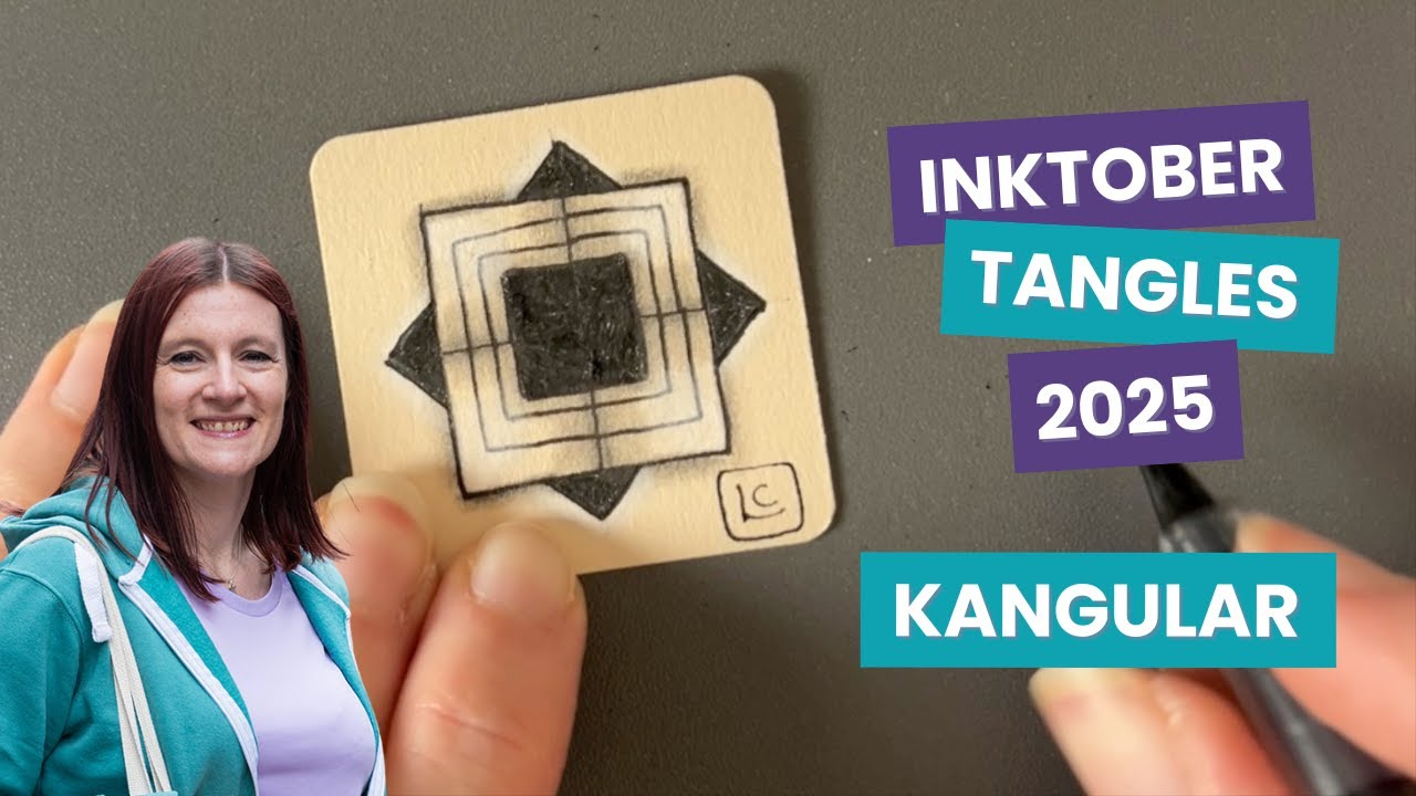 Kangular Tangle Inktober Tangles Day 20 | How to Draw Kangular - YouTube