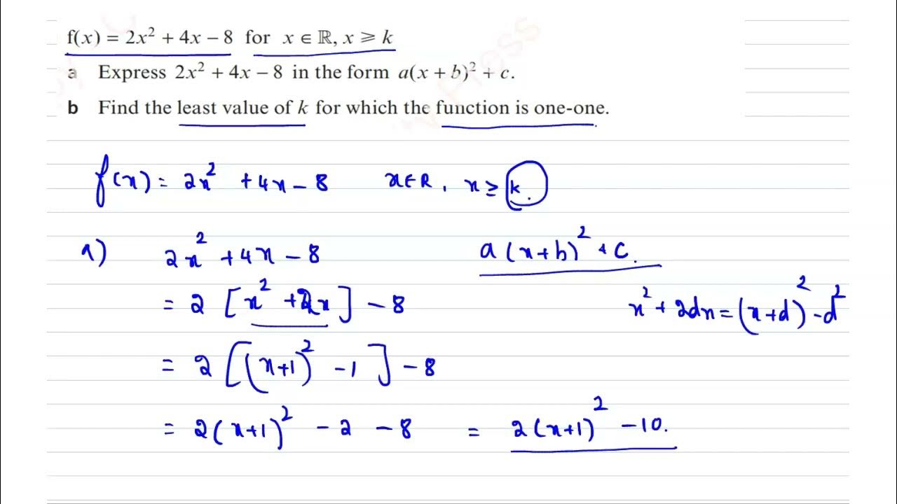 Cambridge AS and A level -Chapter 2 -Composite functions -Exercise 2B ...