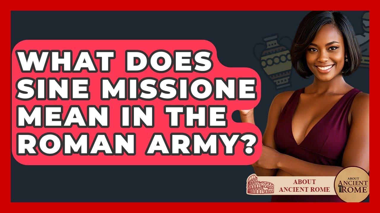 What Does Sine Missione Mean In The Roman Army? - All About Rome