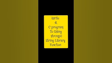 write a c program to using strcmp () string library function