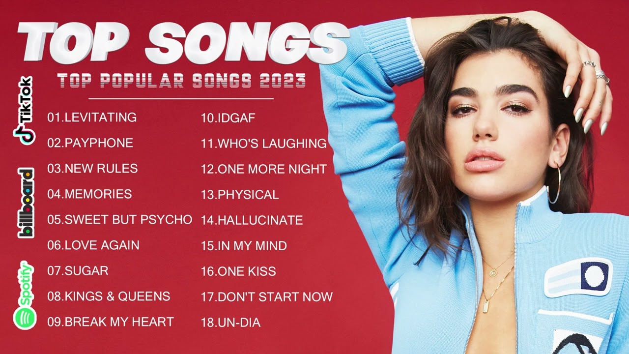 Dua Lipa, Maroon 5, Ed Sheeran, Shawn Mendes - Best Pop Music Playlist 2023