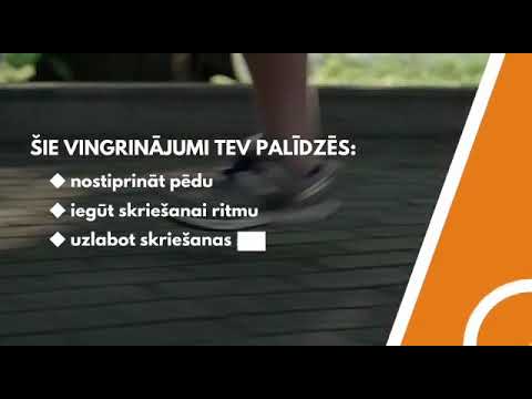 Stiprināt pēdas un trenēt skriešanas ritmu