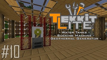 Tekkit Lite - Part 10: Geothermal Generator, Pumps & Tanks! Saving Minecraftia!