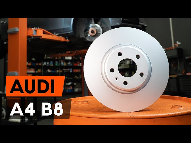 Cómo cambiar los discos de freno delantero en Audi A4 B8 Berlina [VÍDEO  TUTORIAL DE AUTODOC] - YouTube