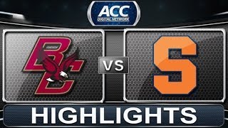 Boston College vs Syracuse | 2013 ACC Football Highlights