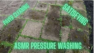 Lots of paver cleaning, relaxing ASMR pressure washing, #ASMR, #pressurewashing, #satisfying, #clean