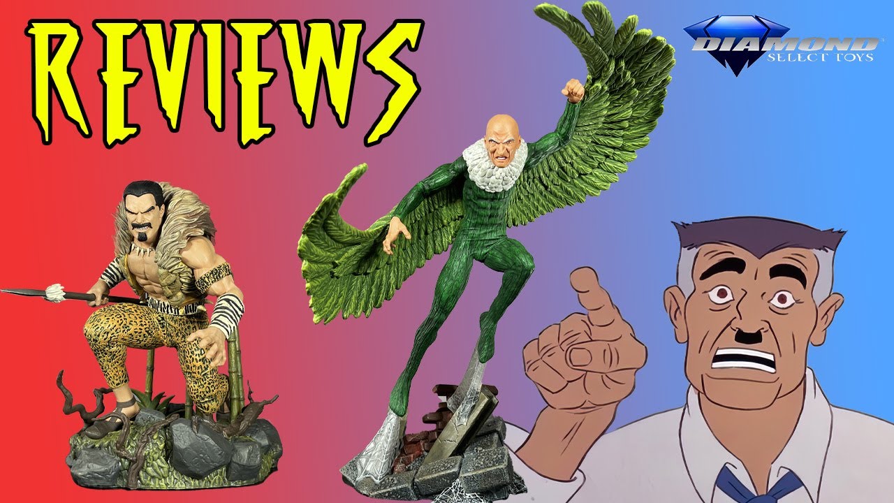 Marvel Comics Kraven the Hunter and Vulture Gallery Dioramas by Diamond Select Toys