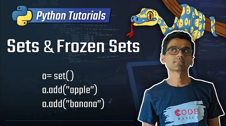 23. Sets and Frozen Sets [Python 3 Programming Tutorials]