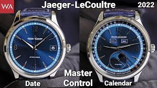 JAEGER-LECOULTRE Master Control Date & Master Control Calendar in Blue. Limited to 800 pieces each.