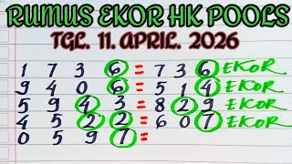 Prediksi Hk 11 April 2026  Hongkong Pools Malam Ini  Rumus Kepala Ekor Jitu