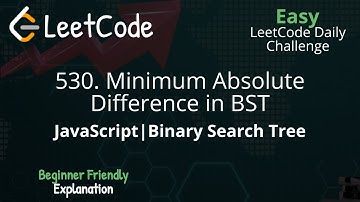 530. Minimum Absolute Difference in BST | Binary Search Tree | InOrder | LeetCode Daily Challenge