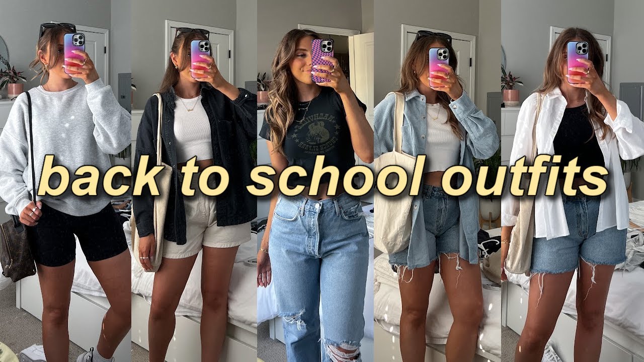 15+ BACK TO SCHOOL OUTFITS | casual + comfy college outfit ideas 2022 ...