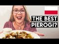 TRYING POLISH FOOD FOR THE FIRST TIME - Pierogi Taste Test