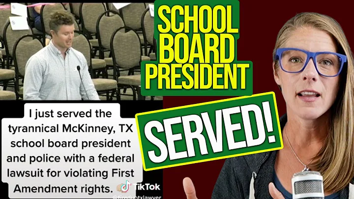 VIRAL VIDEO: school board president served lawsuit...