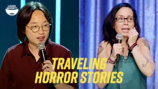 Jimmy O. Yang & Janeane Garofalo Share Traveling Horror Stories