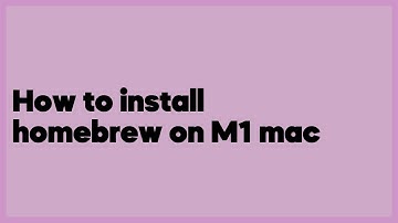 How to install homebrew on M1 mac  (11 answers)