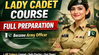 Pak Army Lady Cadet Course LCC28 All branches initial test preparation & past papers #lcc #lcc28