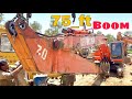 Hitachi Ex300 Short Boom Converted To Extra Long Boom | Extended long reach boom of 75ft