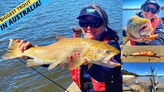 TEN POUND TROUT ON THE TROLL — From Australia's Top Trophy Trout Lake!