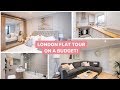 MY FIRST FLAT TOUR LONDON/ UK 2020 | LUXE ON A BUDGET | PINK, GREY & WHITE DECOR