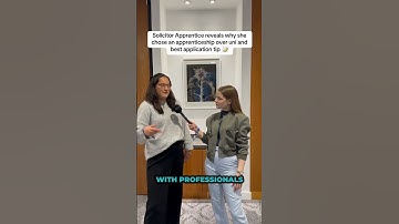 Interview with a solicitor apprentice ⚖️ #careers #apprenticeships #shorts